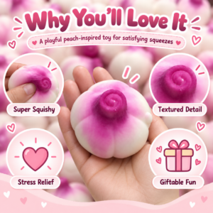 🧄✨ Squishy Garlic & Onion Bulb Fidget Toy – Glossy Segmented Sensory Squeeze Toy for Party Favors & Gift Shops