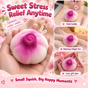 🧄✨ Squishy Garlic & Onion Bulb Fidget Toy – Glossy Segmented Sensory Squeeze Toy for Party Favors & Gift Shops