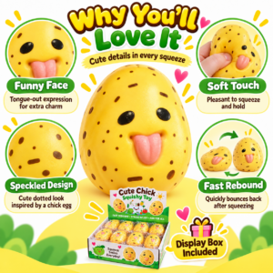 🥔😜 Cartoon Potato Character Squishy Toy – Silly Face Fidget Assortment