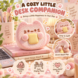 🐱🧈 Kawaii Butter Cat Squishy Toy – Animal-Shaped Fidget Collectible