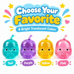 🍐 Fruit Baby Squishy Toy – Teardrop Baby-Face Novelty Squishy 🧸