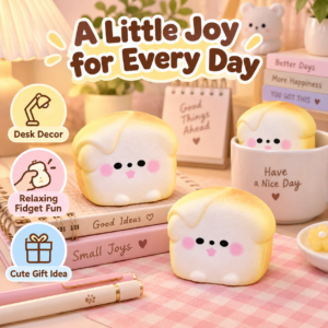 🧀🐶 Handmade TPR Block Squishy Balls with Cheese, Dog Face & Watermelon Motifs