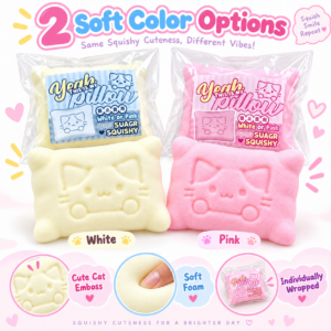 🐱 Squishy Pillow Cat Kawaii Pastel Fidget Toy
