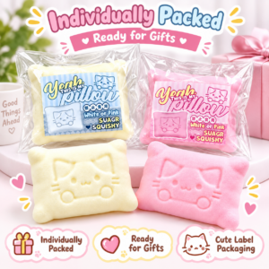 🐱 Squishy Pillow Cat Kawaii Pastel Fidget Toy