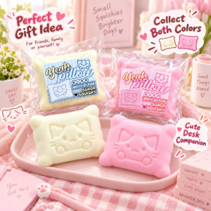 🐱 Squishy Pillow Cat Kawaii Pastel Fidget Toy
