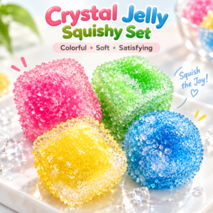 🌈 Colorful Translucent Bead Cube Sensory Fidget Toy