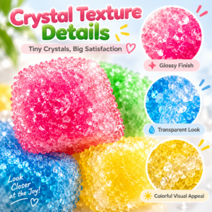 🌈 Colorful Translucent Bead Cube Sensory Fidget Toy