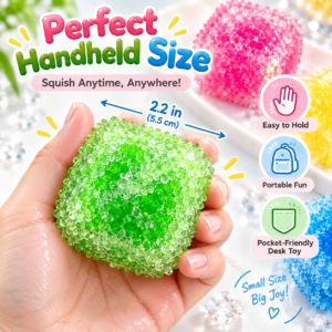 🌈 Colorful Translucent Bead Cube Sensory Fidget Toy