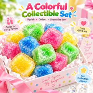 🌈 Colorful Translucent Bead Cube Sensory Fidget Toy