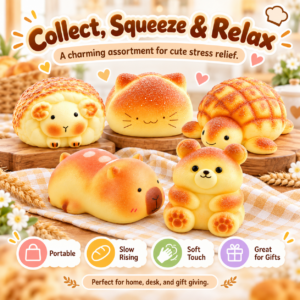 🧈🐢 Squishy Toy Imitation Butter Stick & Imitation Baked-Goods Turtle
