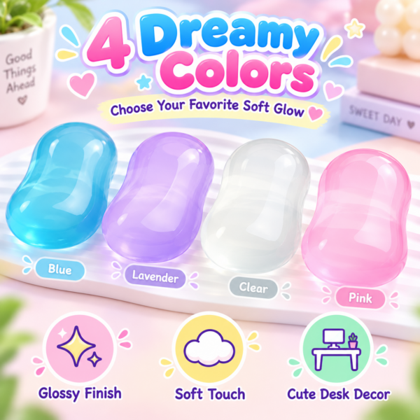 🧼✨ Translucent Squishy Toy Assortment – Glossy Pastel Squeeze Toys