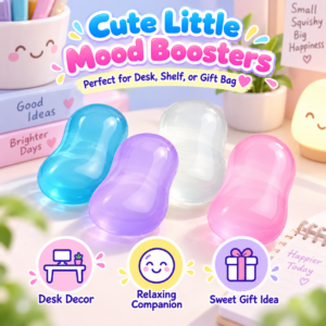 🧼✨ Translucent Squishy Toy Assortment – Glossy Pastel Squeeze Toys