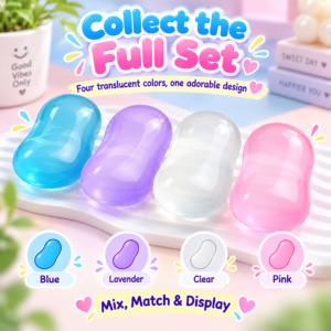 🧼✨ Translucent Squishy Toy Assortment – Glossy Pastel Squeeze Toys