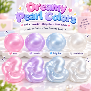 🟣🔵 Pearlescent Pastel Squeeze Balls – Round & Animal Squishy Fidget Assortment