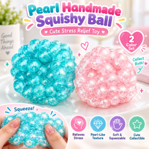 🫧🌸 Pearl Hand-Made Ball – Cute Pastel Stretchy Fidget Toy