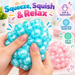 🫧🌸 Pearl Hand-Made Ball – Cute Pastel Stretchy Fidget Toy