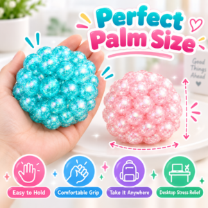 🫧🌸 Pearl Hand-Made Ball – Cute Pastel Stretchy Fidget Toy