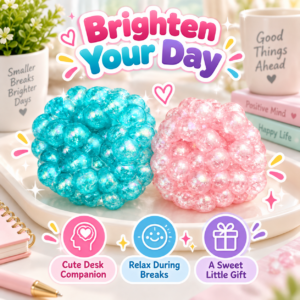 🫧🌸 Pearl Hand-Made Ball – Cute Pastel Stretchy Fidget Toy