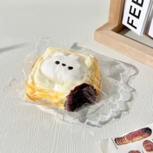 Bakery themed rabbit character squishy for collectible display