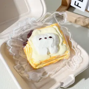 🍫🐰 Rabbit Chocolate Pastry Squishy – Cute Animal Face Fidget Toy Product Image
