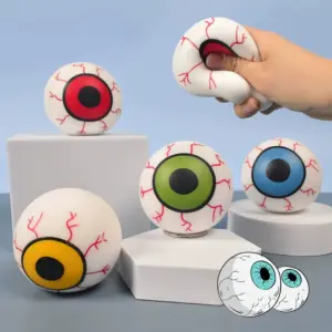 Red iris squishy eyeball with black pupil