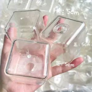 🧊✨ 5cm DIY TPR Empty Squishy Ball Shell – Transparent Fillable Sensory Toy Skin, Handmade Squeeze Ball for Custom Crunchy & Noisy Squishies