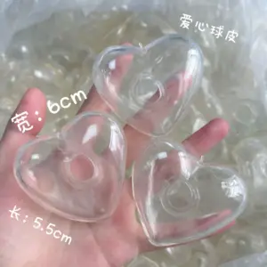 透明空心球皮搭配扎带和拼豆配件展示