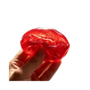 💋✨ Lip-Shaped Squeeze Toy with Glitter Product Image