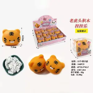 🍜 Kawaii Ramen Cube Squishy Toy – Instant Noodle Theme Fidget Product Image