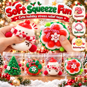 🎄❄️ Christmas Squishy Toy Assortment – Festive 捏捏乐 Holiday Squishies