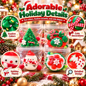 🎄❄️ Christmas Squishy Toy Assortment – Festive 捏捏乐 Holiday Squishies