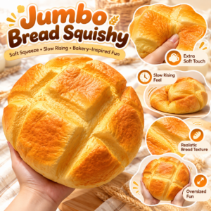 🍍🥯 Pineapple Bun Squishy Toy – Food-Themed Fidget & Display Collectible