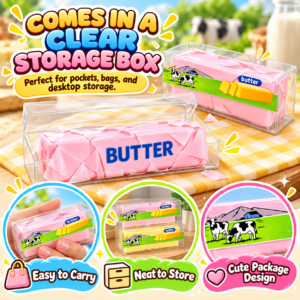 🍞 Butter Stick Squishy Toy – Kawaii Food-Themed Fidget for Wholesale