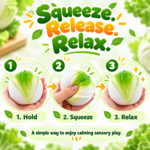 💚✨ Realistic Pistachio Squishy Toy – Cute Green Nut Sensory Squeeze Toy, Soft Stress Relief Fidget Collectible