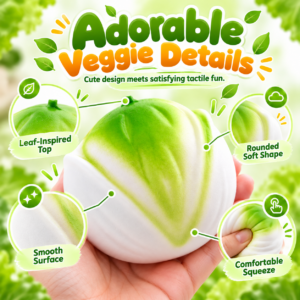 💚✨ Realistic Pistachio Squishy Toy – Cute Green Nut Sensory Squeeze Toy, Soft Stress Relief Fidget Collectible