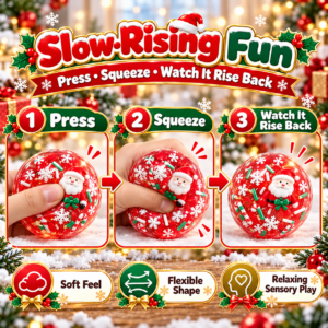 🎄✨ Christmas & Candy Theme Handmade Squeeze Ball Collection – Snowflake, Candy Cane & Donut Designs