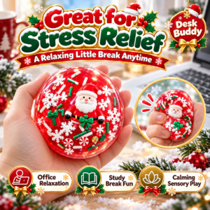 🎄✨ Christmas & Candy Theme Handmade Squeeze Ball Collection – Snowflake, Candy Cane & Donut Designs