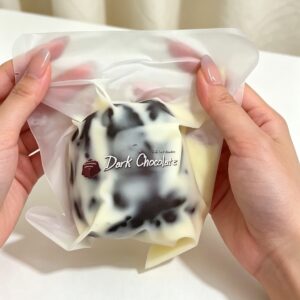 🍡 Food-Inspired Squishy Assortment – Clear Bag & Pouch Collection