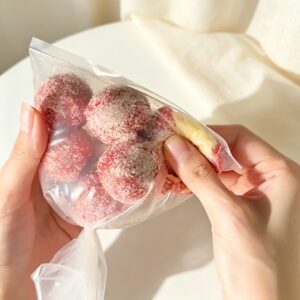 🍡 Food-Inspired Squishy Assortment – Clear Bag & Pouch Collection
