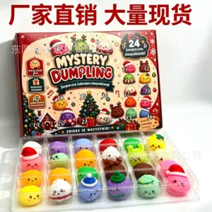 🎄🥟 Christmas Dumpling Advent Calendar – 24 Kawaii Figures