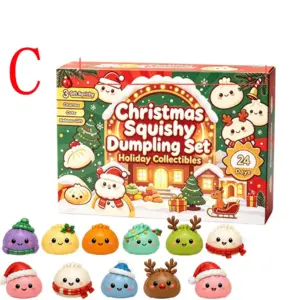 🎄🥟 Christmas Dumpling Advent Calendar – 24 Kawaii Figures Product Image