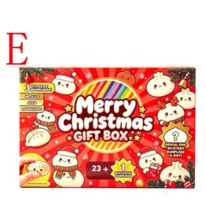 🎄🥟 Christmas Dumpling Advent Calendar – 24 Kawaii Figures Product Image