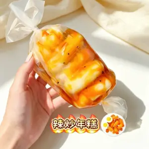 🍡 Food-Inspired Squishy Assortment – Clear Bag & Pouch Collection