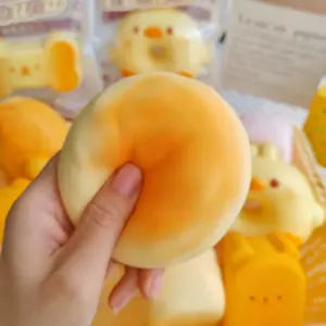 🍞🐱 Kawaii Animal Cheese & Bread Squishy Toy Assortment Product Image